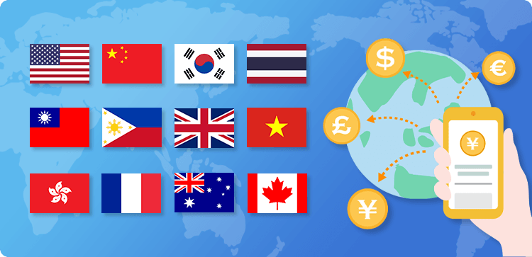 安心の銀行間での送金、6通貨・20ヶ国対応のりそなグループアプリ