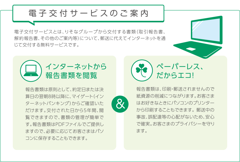 電子交付サービスのご案内