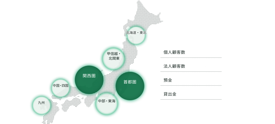 りそなグループの店舗ネットワーク