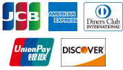 JCB American Express Diners Club UnionPay Discover
