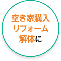 空き家購入リフォーム解体に