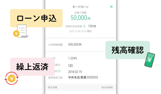 ローン申込・残高確認・繰上返済