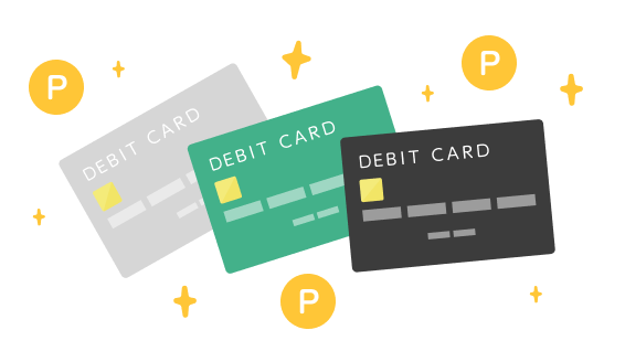 デビットカード・クレジットカード　イメージ