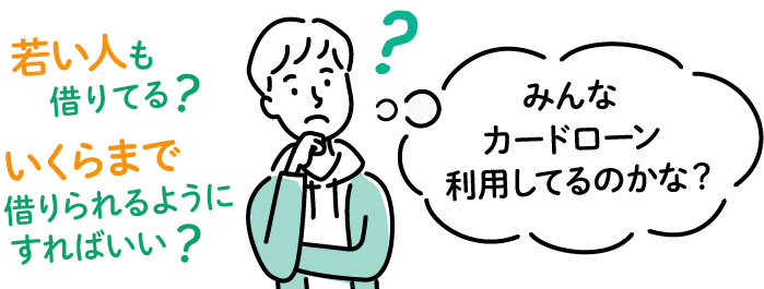 みんなカードローン利用してるのかな？若い人も借りてる？いくらまで借りられるようにすればいい？