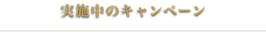 実施中のキャンペーン