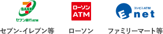 セブンイレブン等 ローソン ファミリーマート等