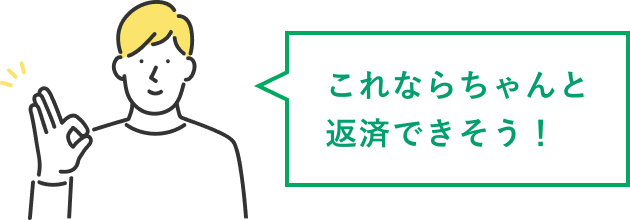 これならちゃんと返済できそう！