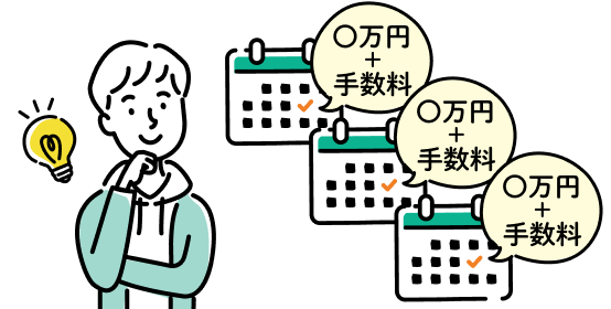 3回払いにしたから、3回に分けて支払えばいいんだね