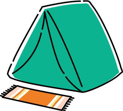 ベランピング向けのテント