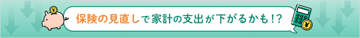 保険の見直しで家計の支出が下がるかも！？