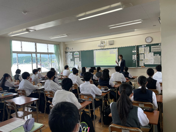 埼玉県立小川高等学校での出前授業（2022年6月）