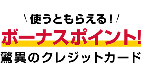 年間実質ポイント還元率1％超え！？驚異のクレジットカード