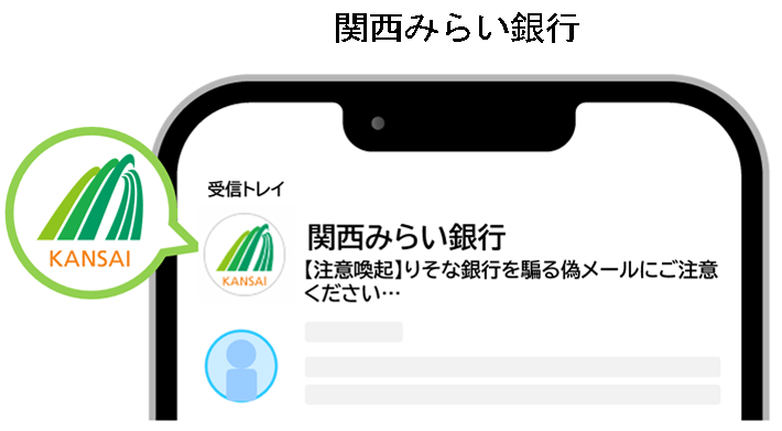 ブランドロゴ表示例　関西みらい銀行