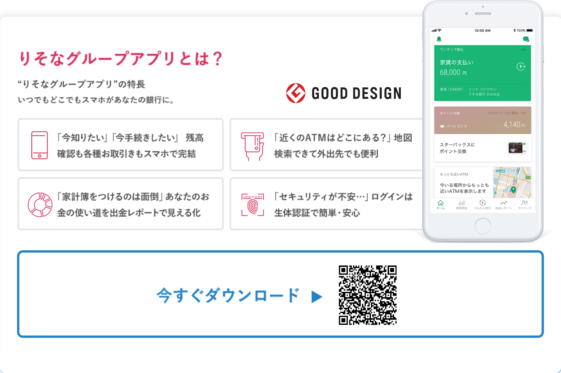 【ロゴ】スターバックス　りそなグループアプリの特徴