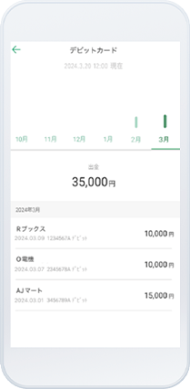 グループアプリ内画面