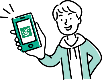 スマホを持っている男性