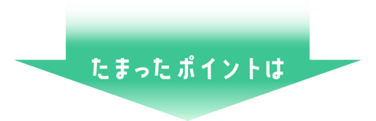 毎月10P、1,000円で5P、たまったポイントは