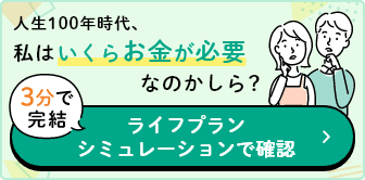 人生100年時代、私はいくらお金が必要なのかしら？ 3分で完結 お金のこれからを考える ライフプランシュミレーションで診断