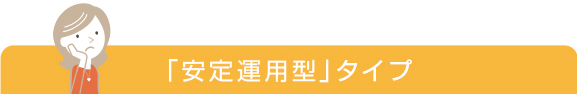 「安定運用型」タイプ