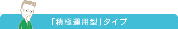 「積極運用型」タイプ