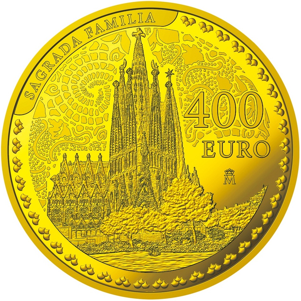 A.400ユーロ金貨 サグラダ・ファミリア
