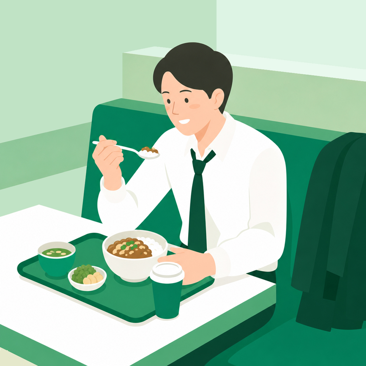 ランチを楽しむ様子