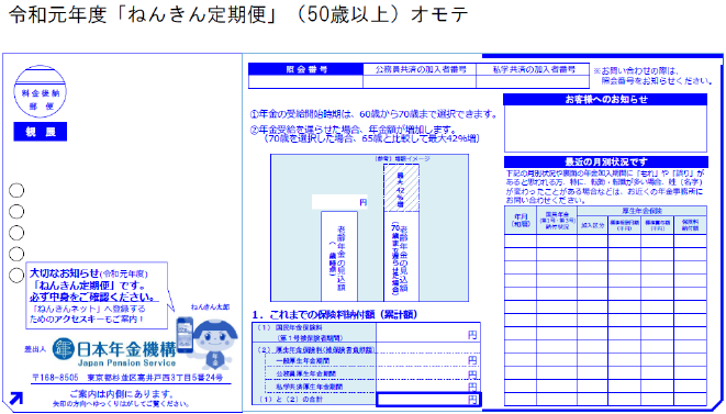 ねん きん 定期 便 いつ