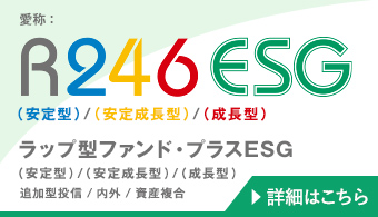 愛称：R246ESG ラップ型ファンド・プラス（安定型）/（安定成長型）/（成長型） 追加型投信／内外／資産複合 詳細はこちら