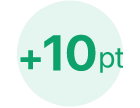 +10pt