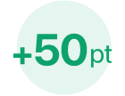 +50pt