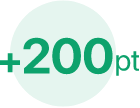 +200pt