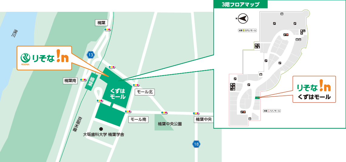 りそな!n(イン)くずはモール